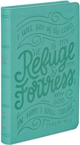 NKJV, Thinline Youth Edition Bible, Verse Art Cover Collection, Leathersoft, Teal, Red Letter, Comfort Print