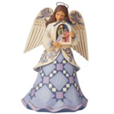 Angel Holding Nativity Figurine