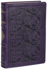 NKJV Wide-Margin Reference Bible, Sovereign Collection, Comfort Print--soft leather-look, purple