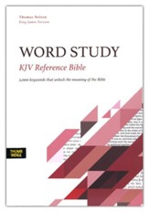 KJV Word Study Reference Bible, Comfort Print--hardcover (indexed)
