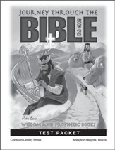 Journey Through the Bible: Book 2 - Test Packet: Wisdom and Prophetic Books - PDF Download [Download]