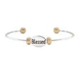 Blessed Oval Bracelet, Silver