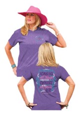 I Can Do All Things Through Christ Shirt, Purple, X-Large