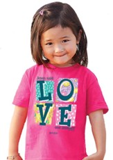 Love One Another Shirt, Pink, Toddler 5