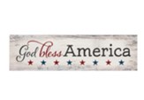 God Bless America Mini Plaque