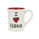 I Love Nana with Heart Mug