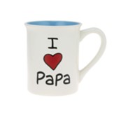 I Love Papa with Heart Mug