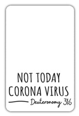 Not Today Corona Virus Pocket Card
