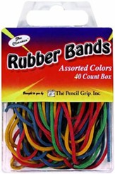 Box of 40 Rubber Bands (Assorted Colors)