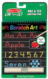 ABC & 123 Scratch Art Writing Pad