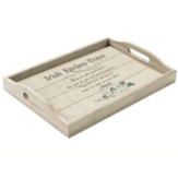 Irish Blessing Serving Tray With Routed Handles