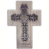 Confirmation Cross With Metal Filigree