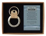 Man Of Wisdom Burlap Key Ring