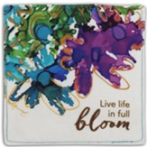 In Full Bloom Fabric Coaster, Set of 4