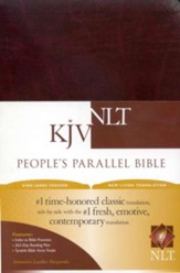 KJV/NLT People's Parallel Bible  Burgundy Imitation Leather