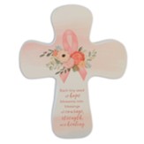 Courage Strength And Healing Pink Ribbon Cross