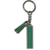 Strength Keychain, Green With Tassel