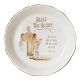 Bless This Kitchen Pie Plate