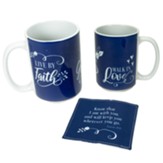 Faith Grace Love Mug and Coaster Set
