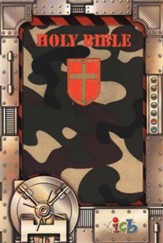 Small Hands Bible, Green Camo, ICB