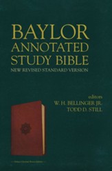 NRSV Baylor Annotated Study  Bible--imitation leather, chestnut brown