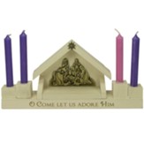 Come Let Us Adore Him Nativity Candle Set