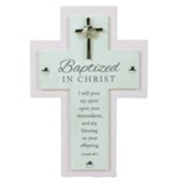 Baptized In Christ Cross, Pink