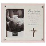 Baptism Blessings Frame, Pink