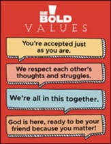 Be Bold Values Poster