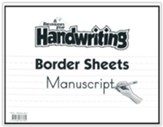 A Reason for Handwriting Manuscript Border Sheet Pack