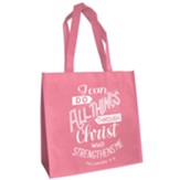 I Can Do All Things Eco-tote, Pink (Philippians 4:13)