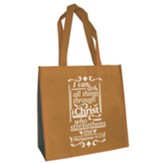 I Can Do All Things Eco-tote, Brown (Philippians 4:13)