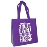 Trust In The Lord Eco Tote, Purple (Proverbs 3:5)