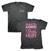 Praise the Lord I Saw the Light Shirt, Charcoal Heather, Large