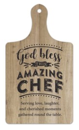 God Bless This Amazing Chef Paddle, Wall Plaque