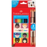 World Colors Colored EcoPencils, 15 Pieces