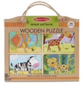 Animal Patterns Natural Play Wooden Puzzle