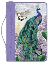 Peacock Bible Cover, XX-Large