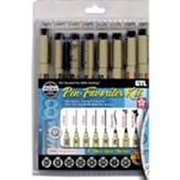 PIGMA Micron Pens, Assorted Nibs, 8  Pack, Black