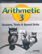 Abeka Arithmetic 3 Quizzes, Tests & Speed Drills