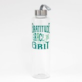 Gratitude Grace Grit, Water Bottle