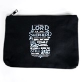 The Lord is My Shepherd, Cosmetic Bag, Black