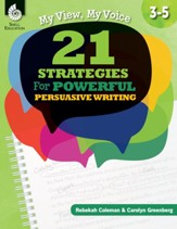 My View, My Voice, Levels 3-5: 21 Strategies for Powerful, Persuasive Writing - PDF Download [Download]