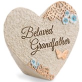 Beloved Grandfather Heart Memorial Stone