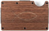 Ichthus, RFID Blocking Money Clip, Walnut