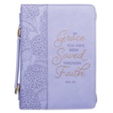 By Grace You've Been Saved Bible Cover, Large