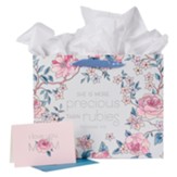 More Precious Than Rubies Gift Bag With Card, Large