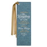 Seek First the Kingdom of God Faux Leather Bookmark