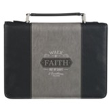 Walk By Faith Bible Cover, Two-tone, Large