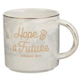 Hope & A Future Gray Marbled Mug